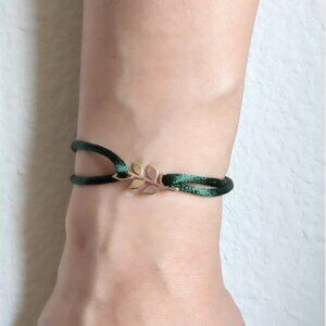 18K Gold Leaf Bracelet